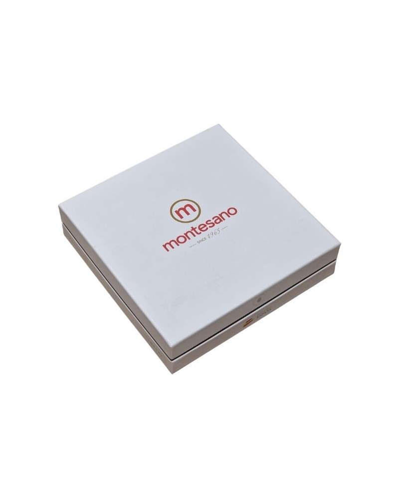 Presentförpackning med 100 % iberisk bellota-skinka från Montesano, 10 x 80 g (09/11/2026)