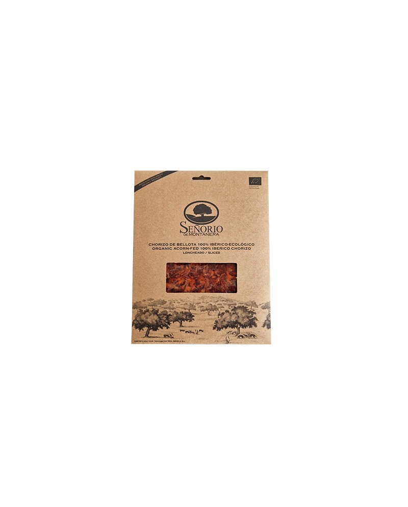 BIO-Chorizo, 100 % iberische Bellota, in Scheiben geschnitten, 100 g