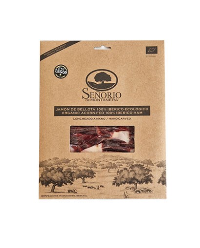 Jambon Bellota BIO 100% ibérique - Pata Negra tranché au couteau Señorio de Montanera 80g