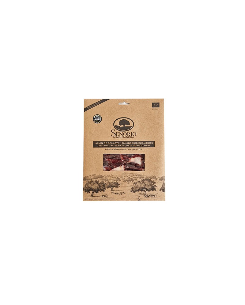 Jambon Bellota BIO 100% ibérique - Pata Negra tranché au couteau Señorio de Montanera 80g