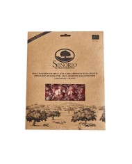 Chouriço de bellota biológico 100% ibérico, fatiado 100 grs
