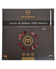 Jambon Bellota  100% ibérique - Pata Negra tranché au couteau Montesano 100g