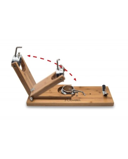Jamonero de madera plegable y giratorio