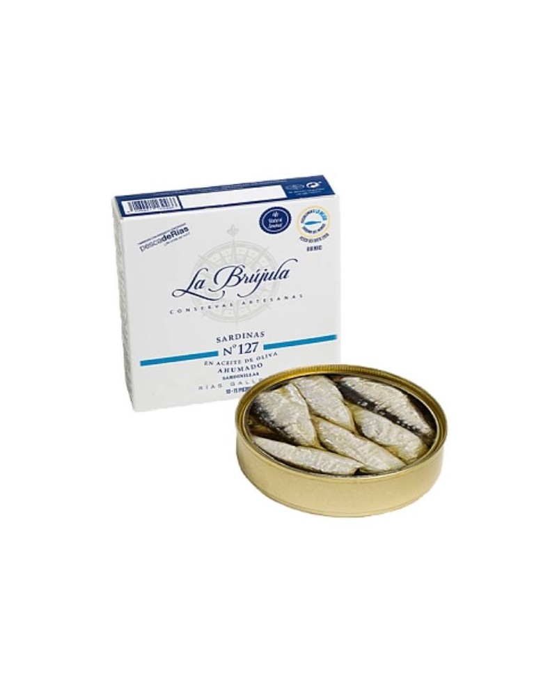 La Brujula 127号烟熏橄榄油“do Xeito”风味小沙丁鱼。130克