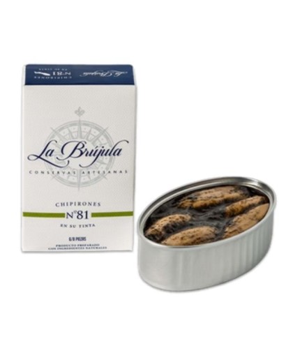 Blæksprutter – små blæksprutter – i blæk La Brujula nr. 81. 110 g